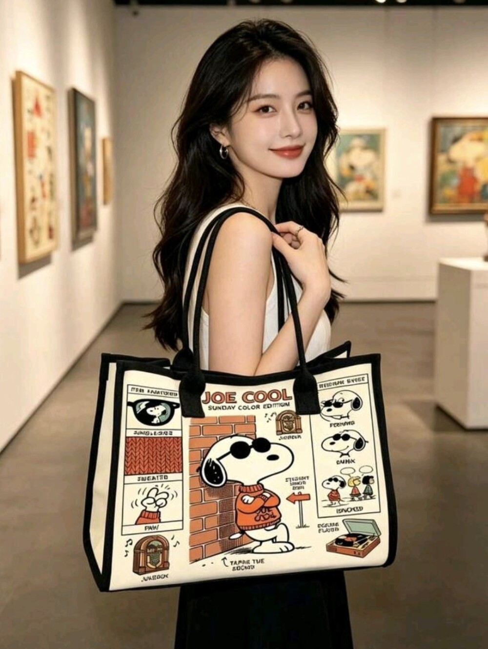 Snoopy Canvas Tote Bag